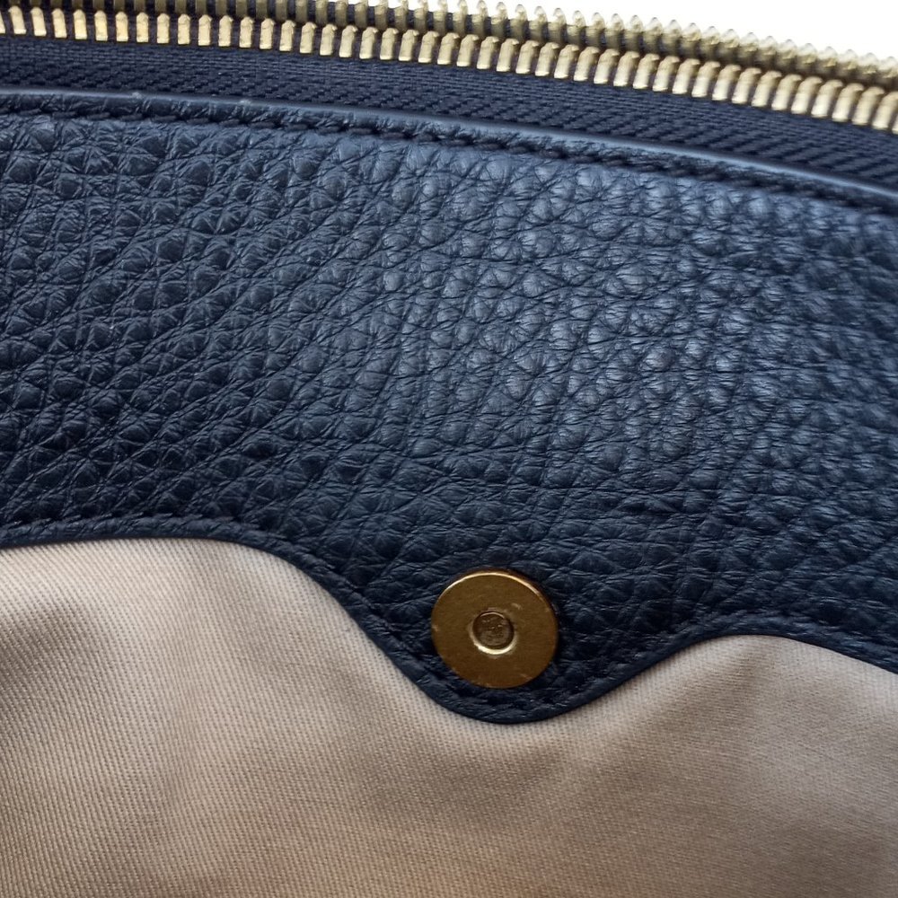 JCREW BLK LEATHER POUCH W/TASSLE - Picture 5 of 7